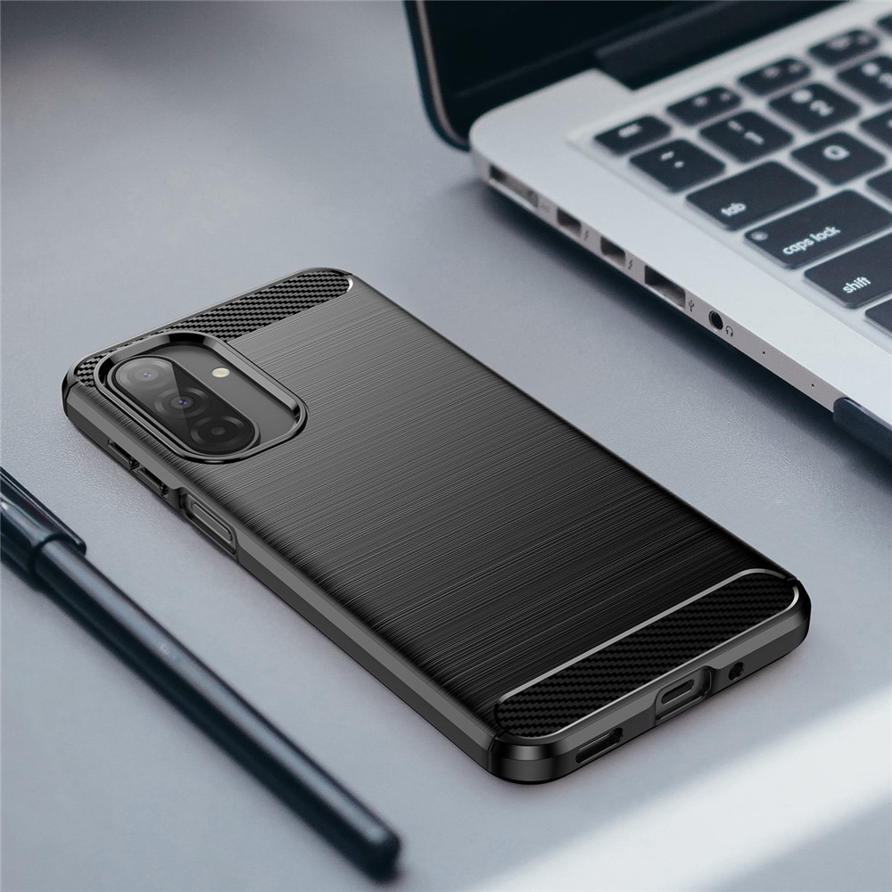 Cover TPU Brushed Samsung Galaxy A17 Nero