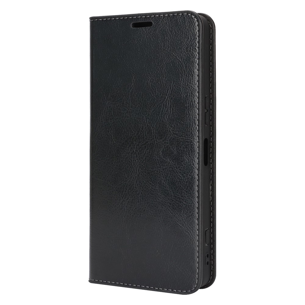Cover Portafoglio in vera pelle Sony Xperia 1 VII Nero