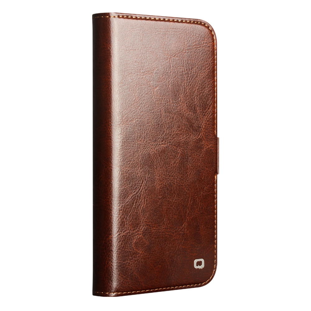 Leather Wallet Case iPhone 17 Pro Max Marrone