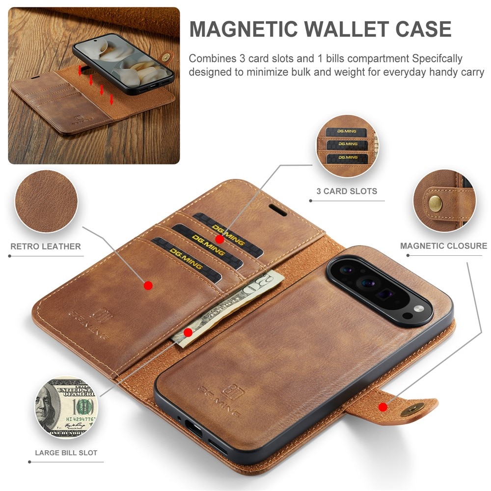 Cover portafoglio Magnet Wallet Google Pixel 10 Pro XL Cognac