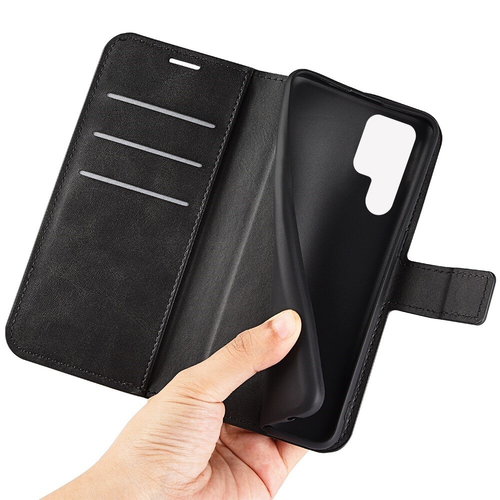 Cover portafoglio Leather Wallet Samsung Galaxy S23 Ultra Black