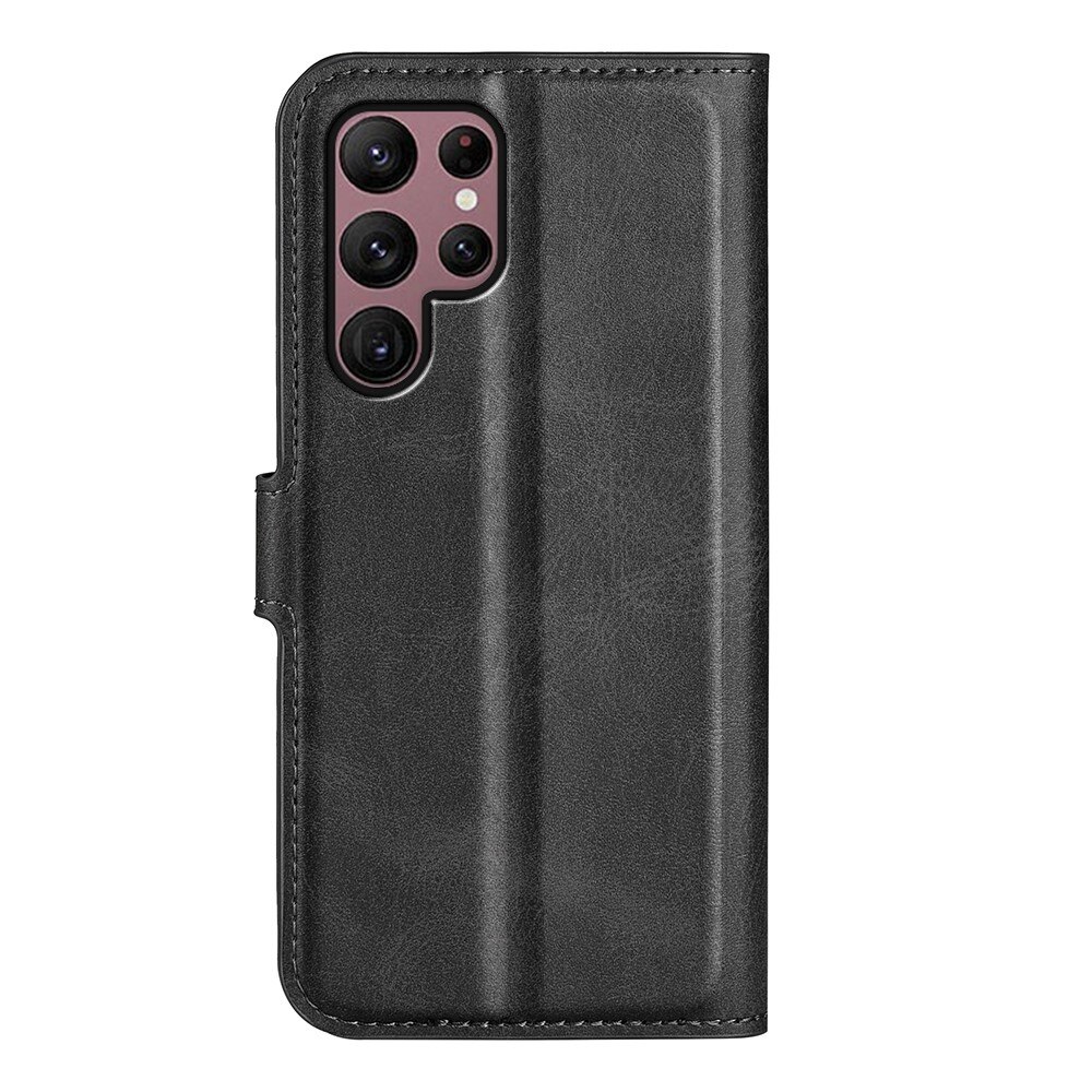 Cover portafoglio Leather Wallet Samsung Galaxy S23 Ultra Black