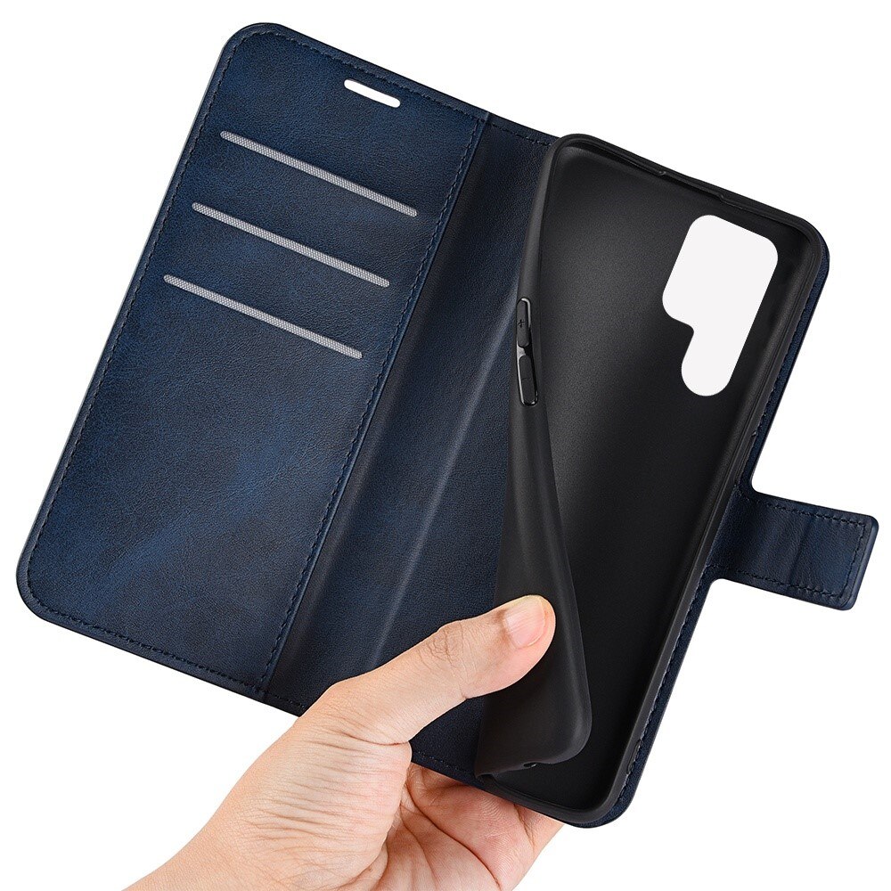 Cover portafoglio Leather Wallet Samsung Galaxy S23 Ultra Blue