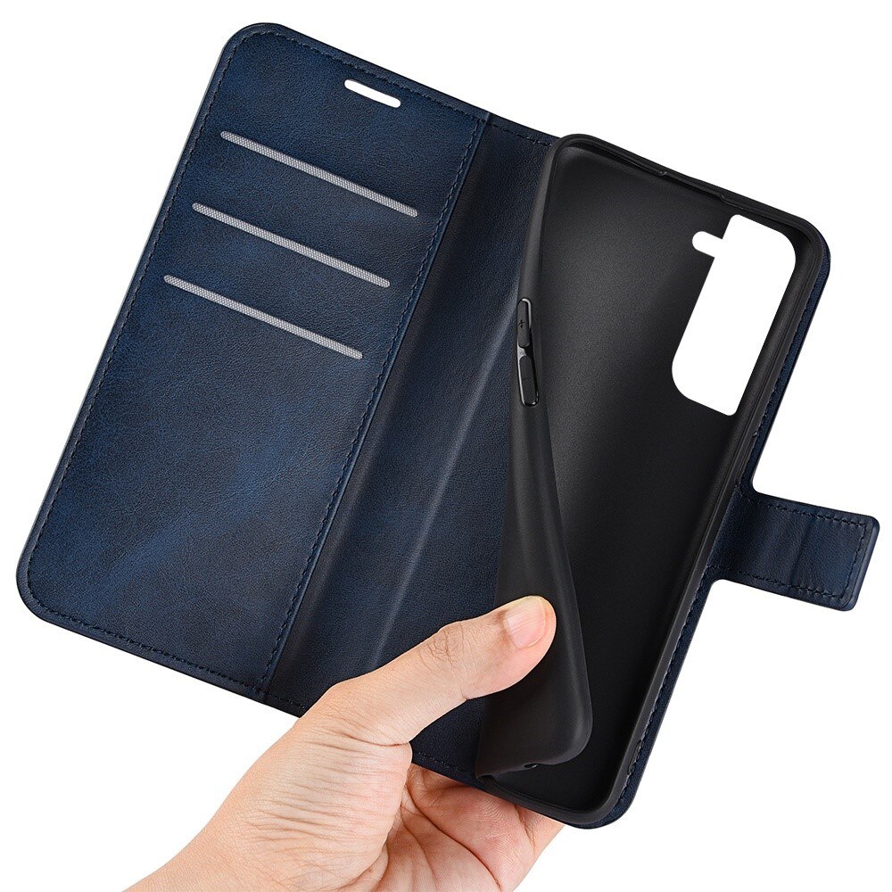 Cover portafoglio Leather Wallet Samsung Galaxy S23 Blue