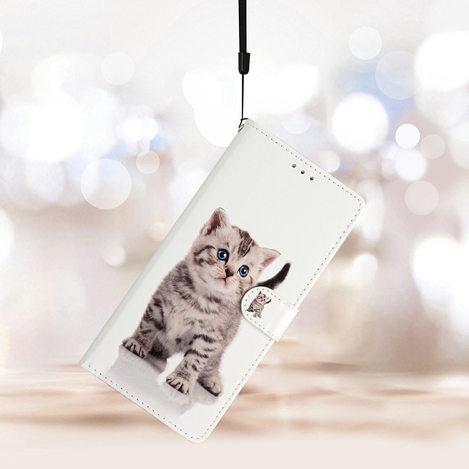 Cover portafoglio Samsung Galaxy S25 FE gattino