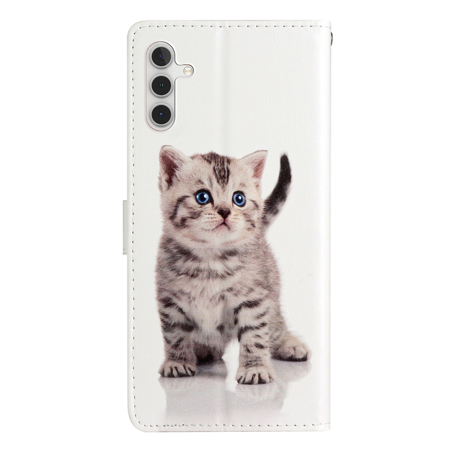 Cover portafoglio Samsung Galaxy S25 FE gattino