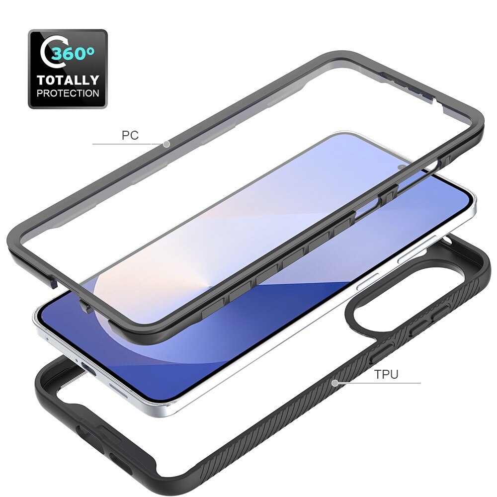 Cover Full Protection Samsung Galaxy S25 Edge Nero