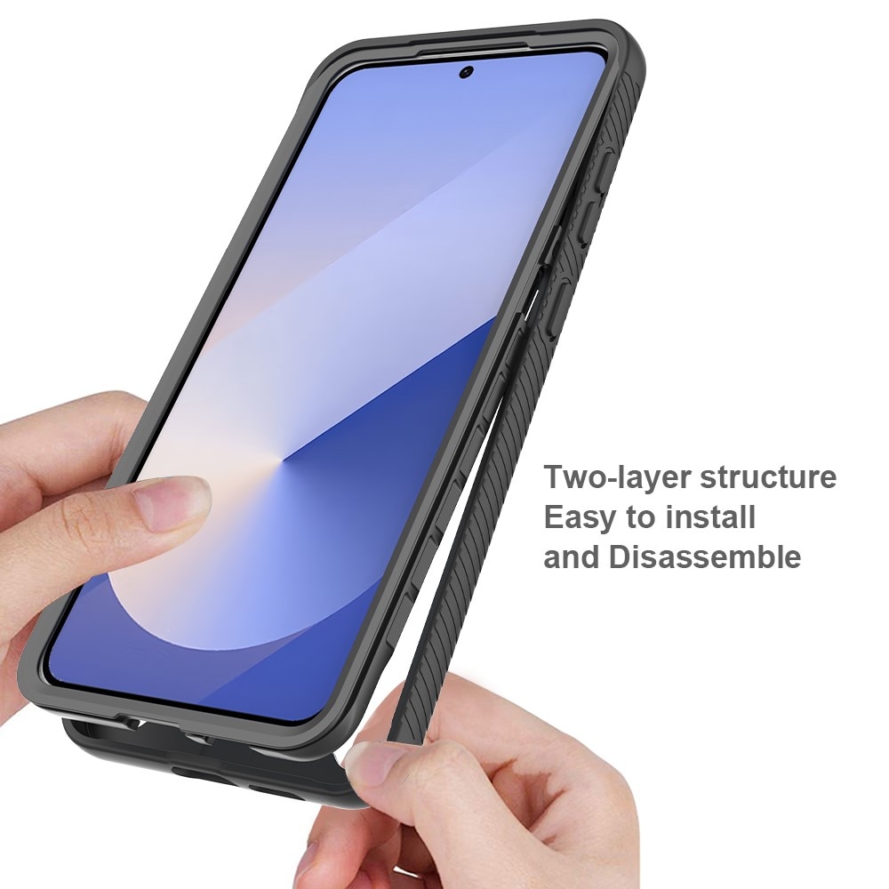Cover Full Protection Samsung Galaxy S25 Edge Nero