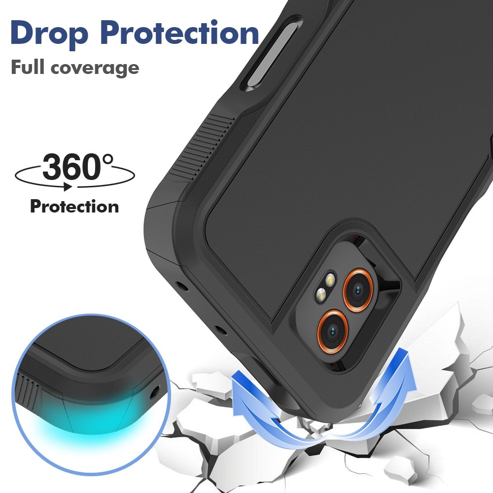 Cover ibride Off-road Samsung Galaxy Xcover 7 Pro, nero