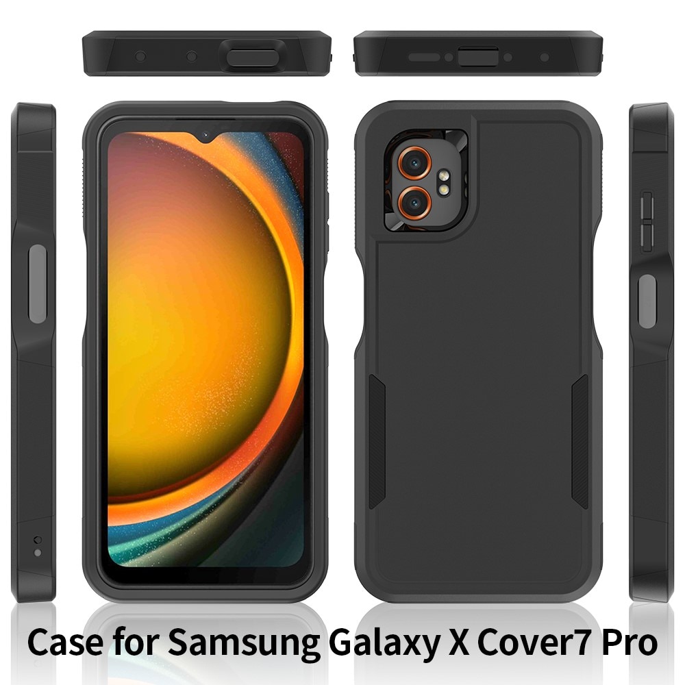Cover ibride Off-road Samsung Galaxy Xcover 7 Pro, nero