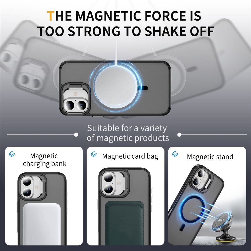 Cover ibride Kickstand con MagSafe iPhone 17 Nero