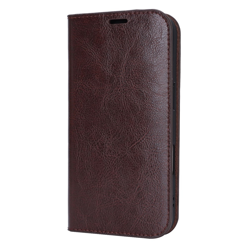 Cover Portafoglio in vera pelle iPhone 17 Marrone scuro