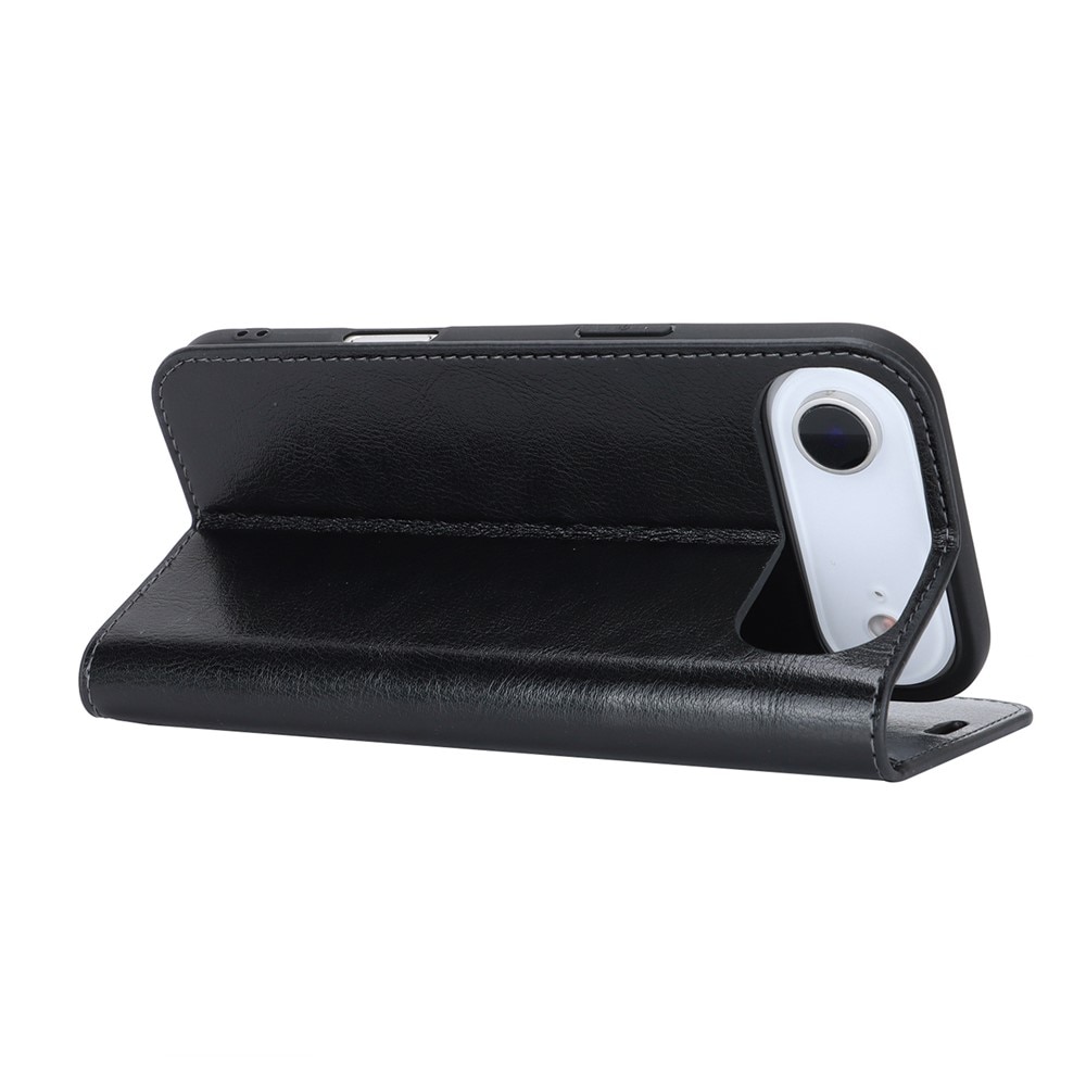 Cover Portafoglio in vera pelle iPhone 17 Air Nero