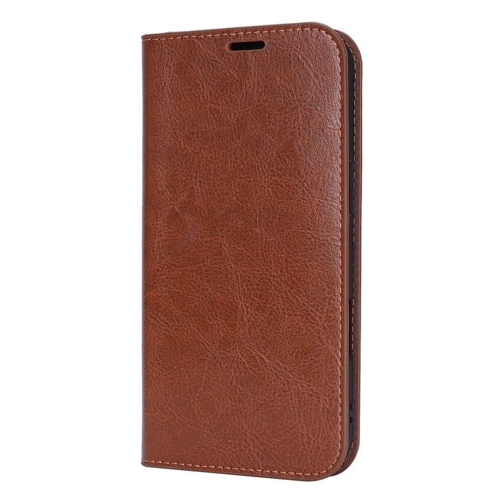 Cover Portafoglio in vera pelle iPhone 17 Air Nero