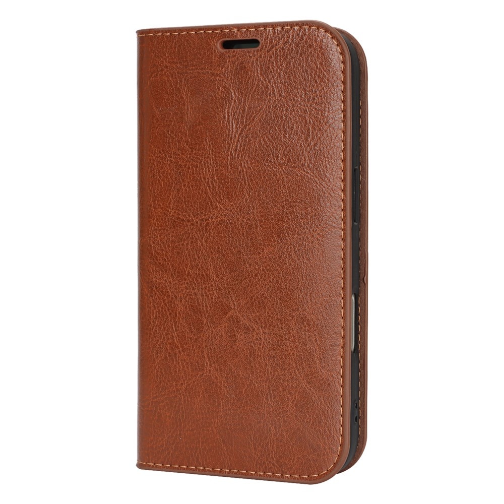 Cover Portafoglio in vera pelle iPhone 17 Pro Marrone