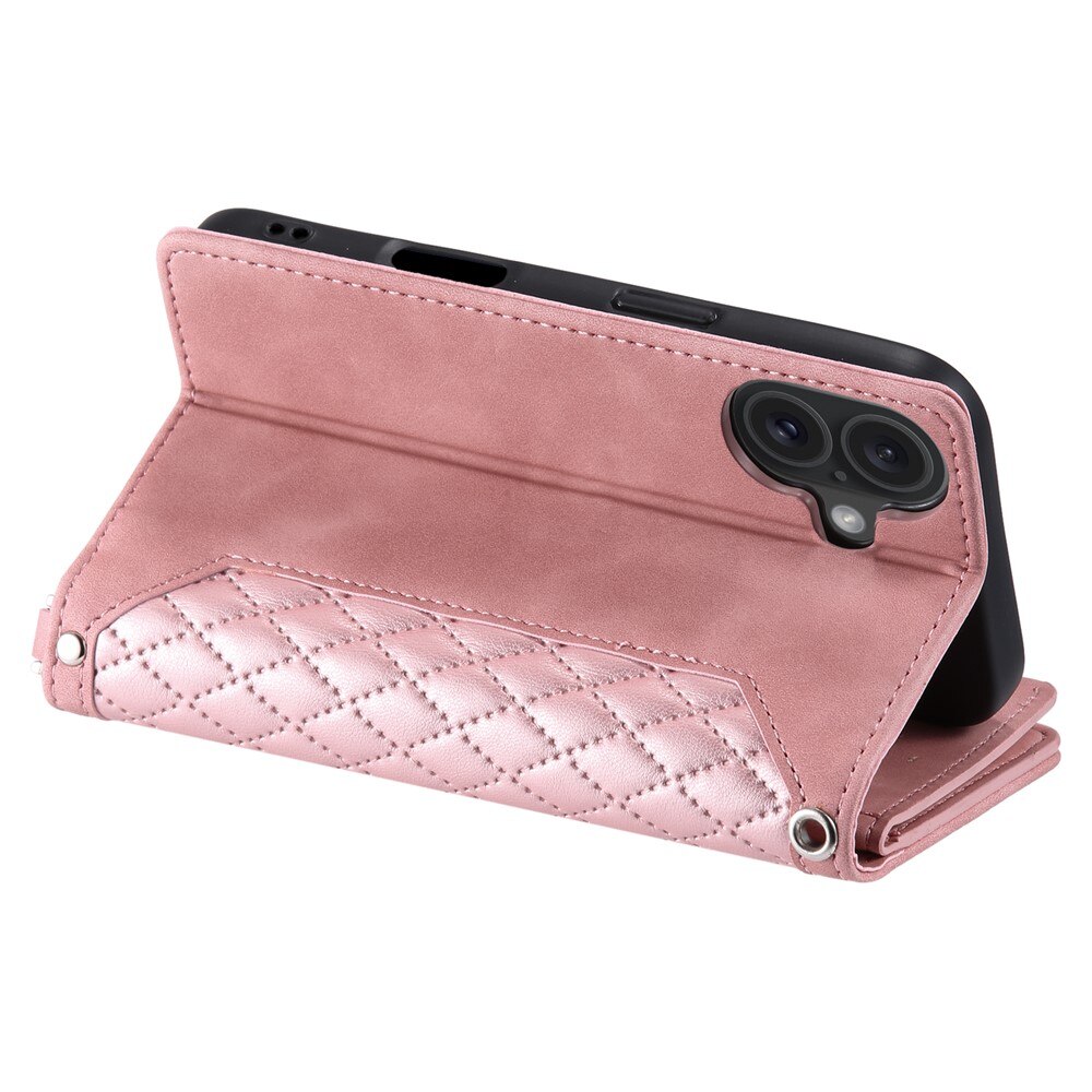 Borsa a portafoglio trapuntata iPhone 17 Rosa