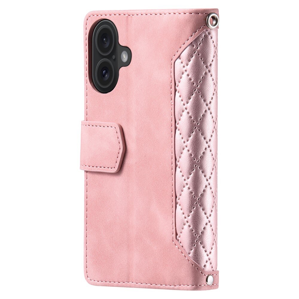 Borsa a portafoglio trapuntata iPhone 17 Rosa