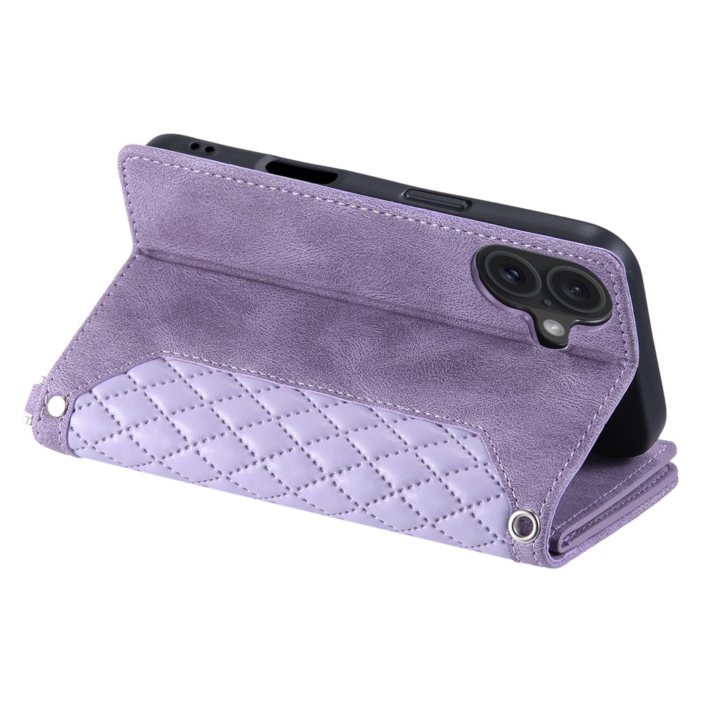 Borsa a portafoglio trapuntata iPhone 17 Viola