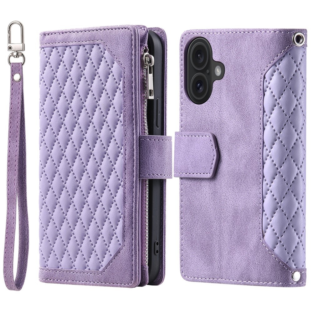 Borsa a portafoglio trapuntata iPhone 17 Viola