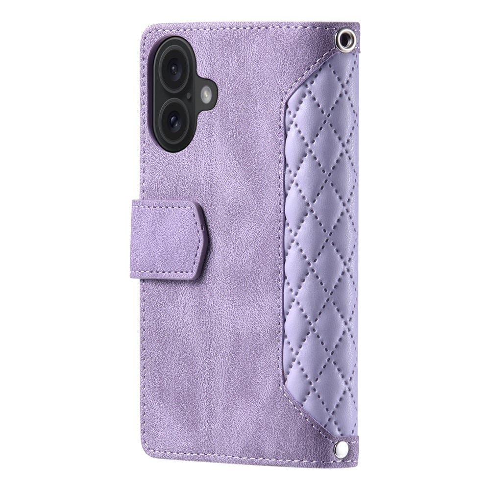 Borsa a portafoglio trapuntata iPhone 17 Viola