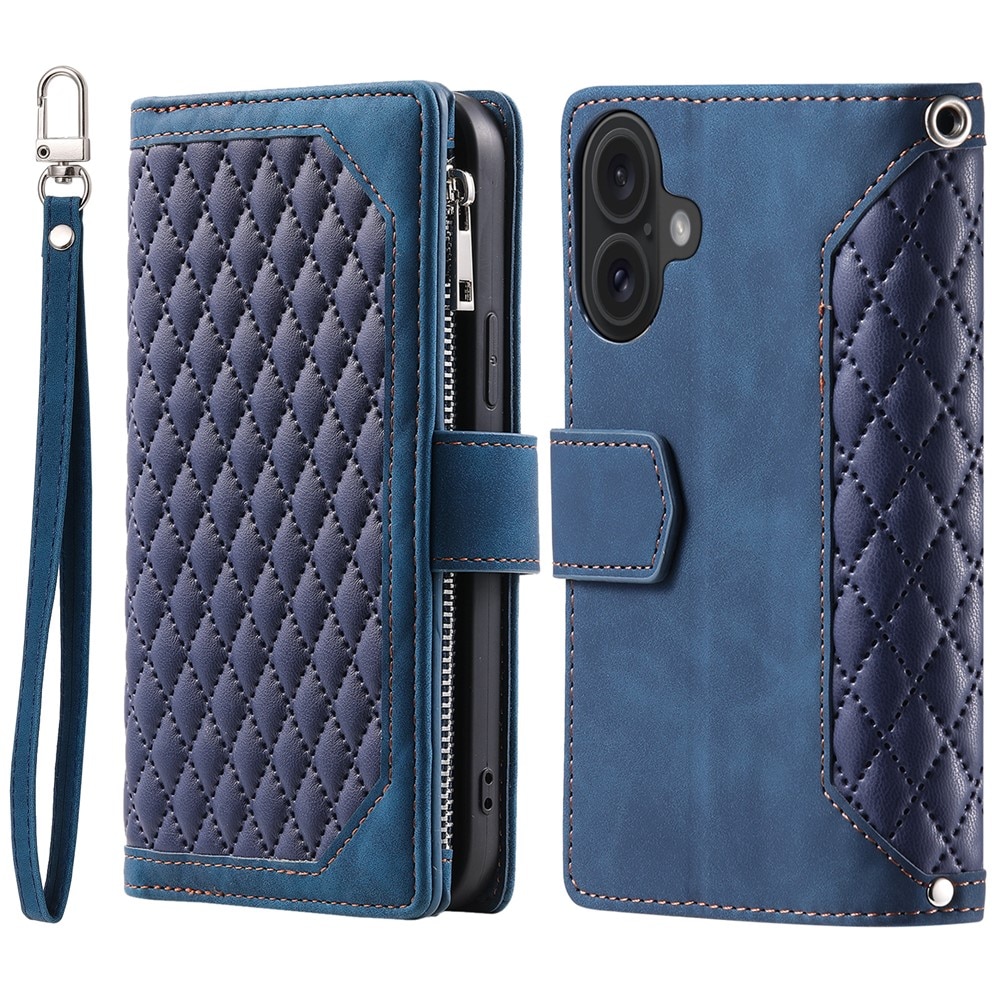 Borsa a portafoglio trapuntata iPhone 17 Blu