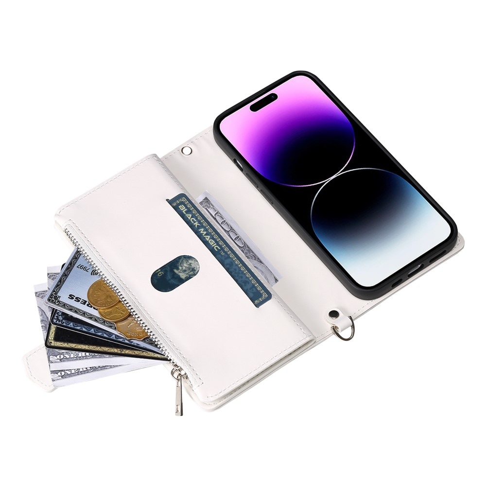 Borsa a portafoglio trapuntata iPhone 17 Bianco