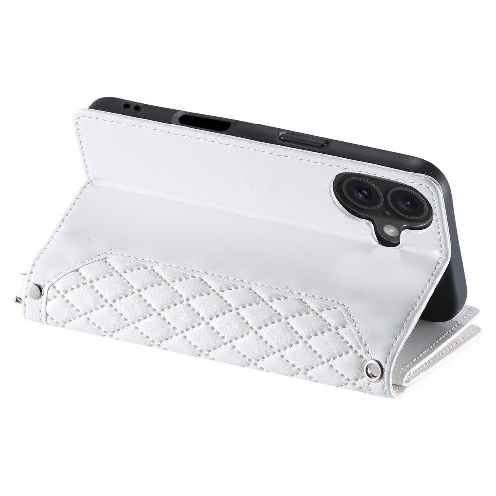 Borsa a portafoglio trapuntata iPhone 17 Bianco