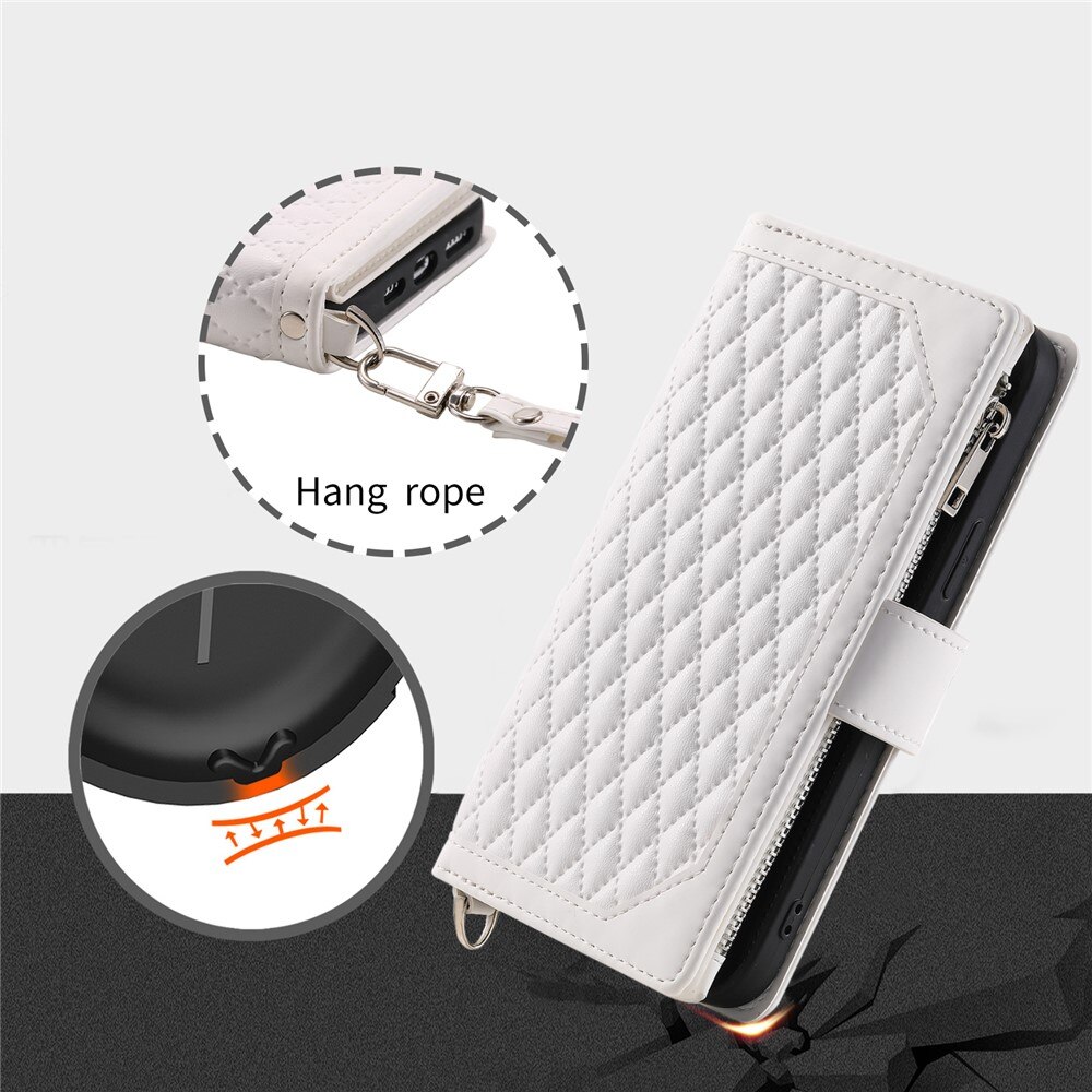 Borsa a portafoglio trapuntata iPhone 17 Bianco
