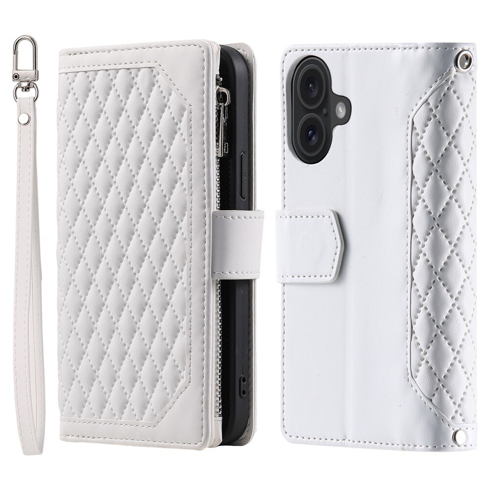 Borsa a portafoglio trapuntata iPhone 17 Bianco