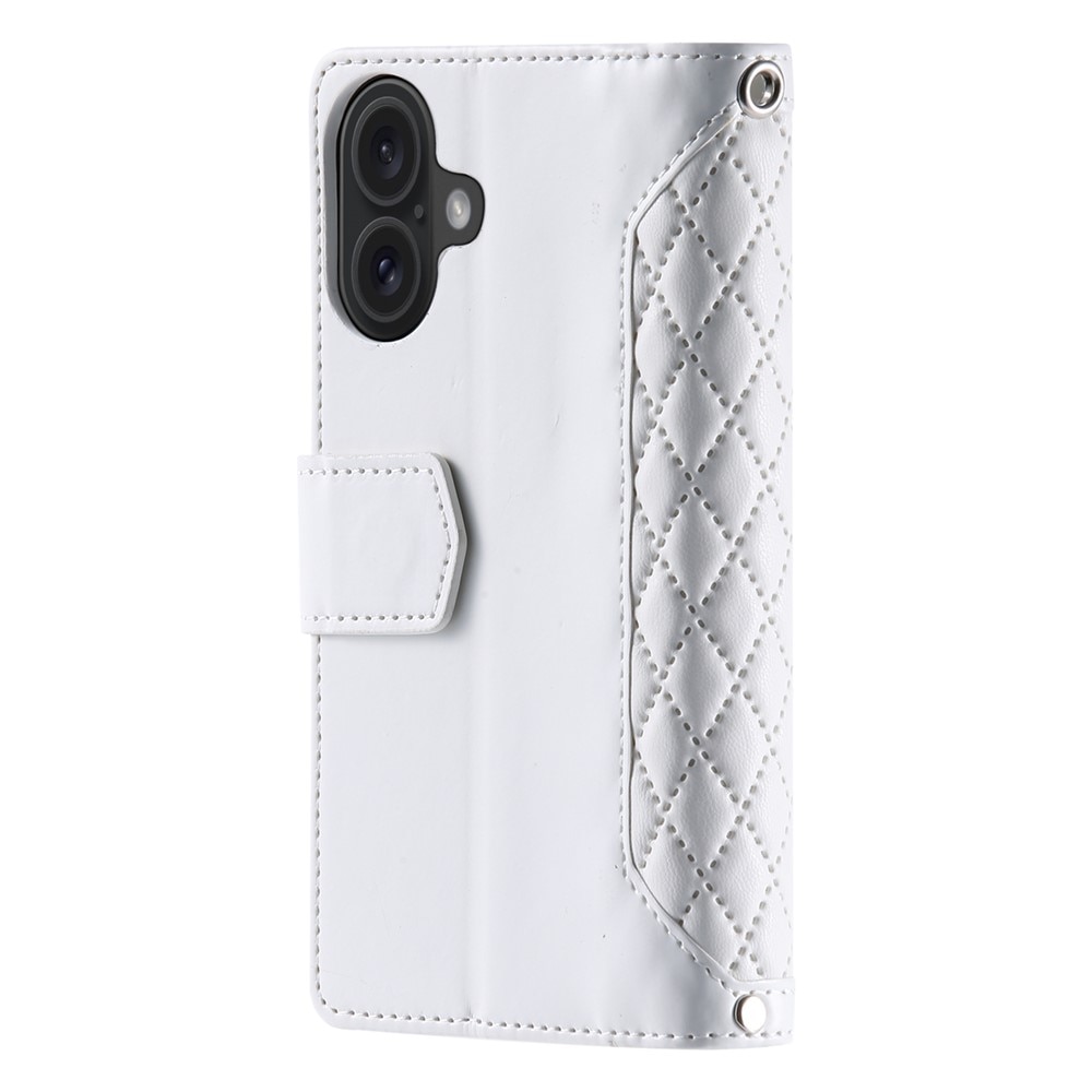 Borsa a portafoglio trapuntata iPhone 17 Bianco