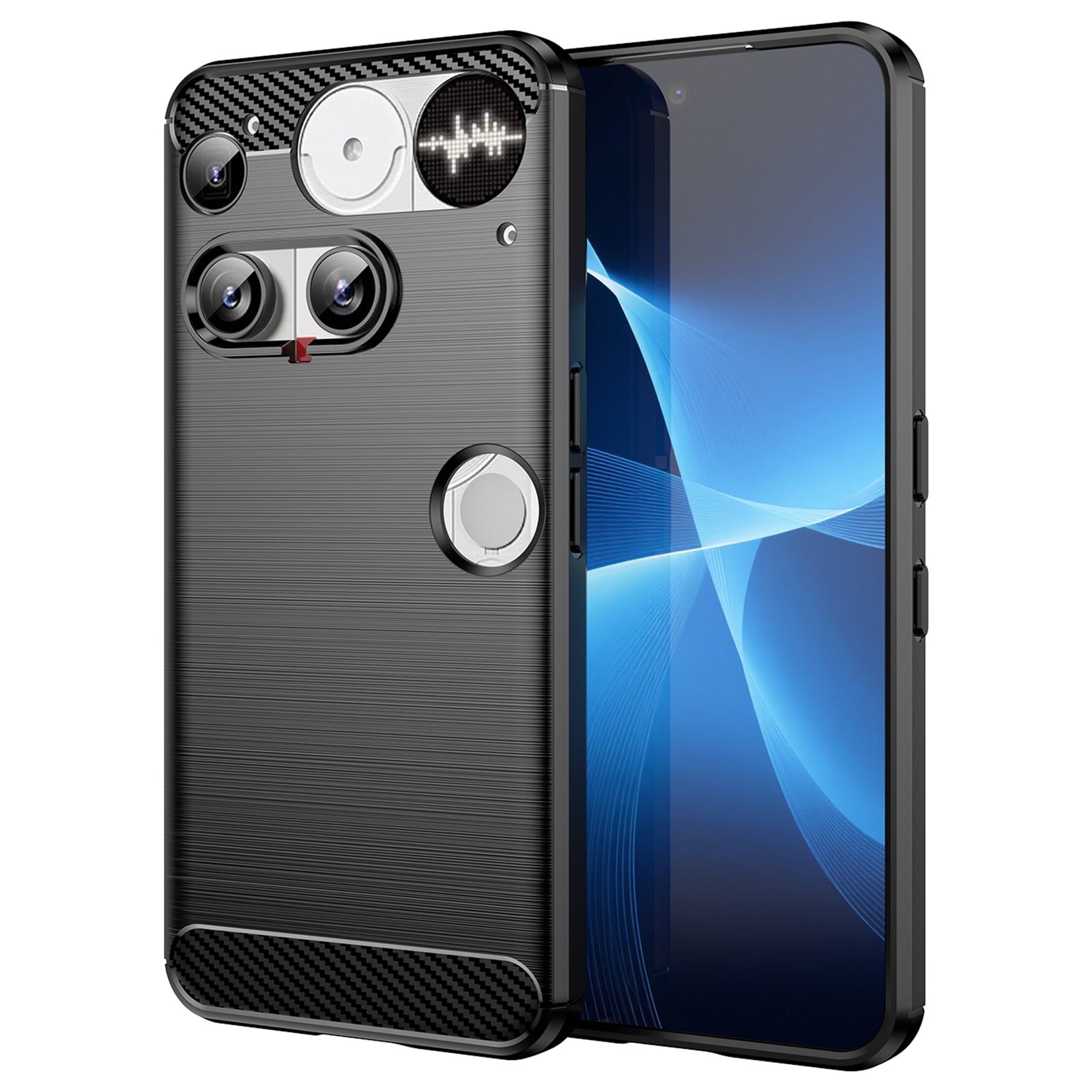Cover TPU Brushed Nothing Phone 3 Nero