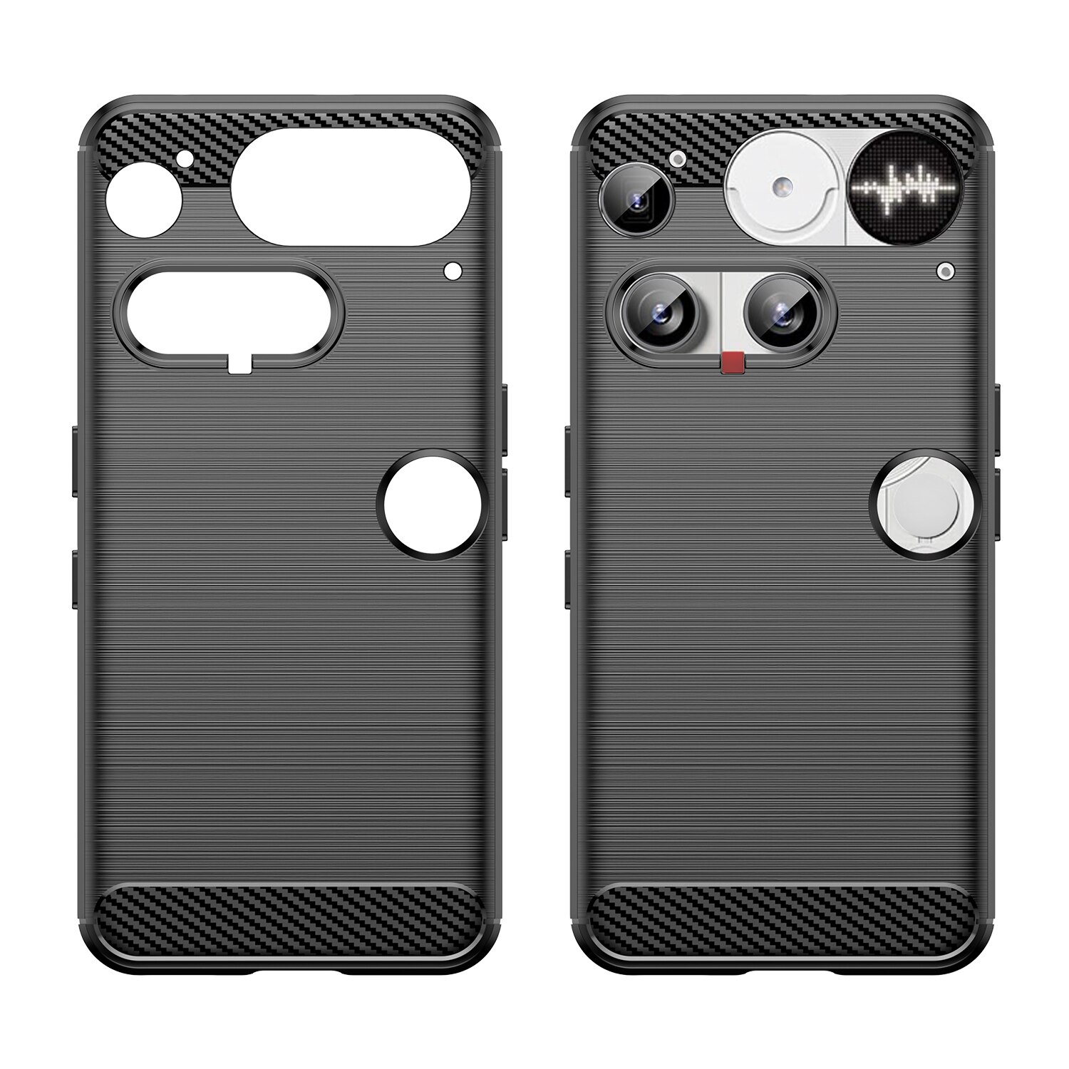 Cover TPU Brushed Nothing Phone 3 Nero