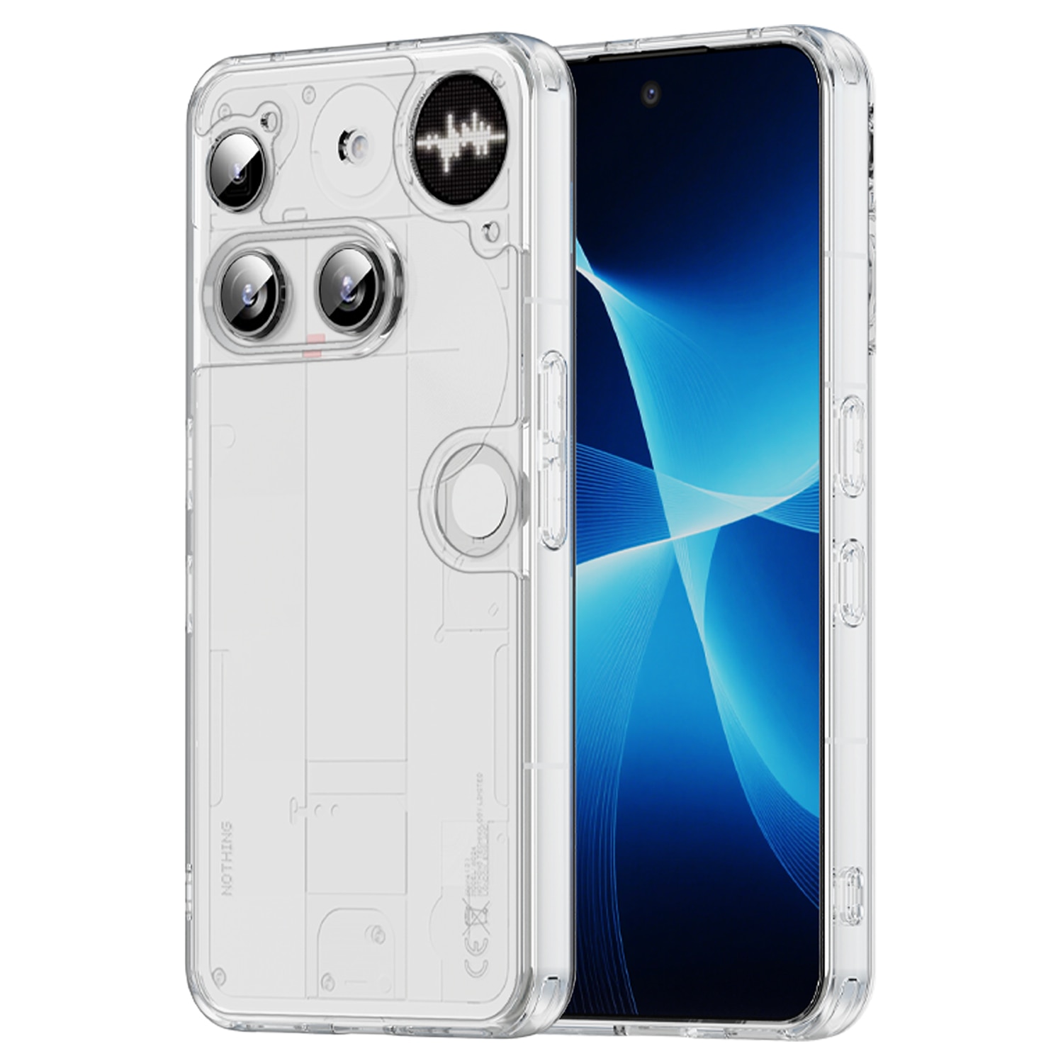 Cover ibride per Nothing Phone 3 Trasparente