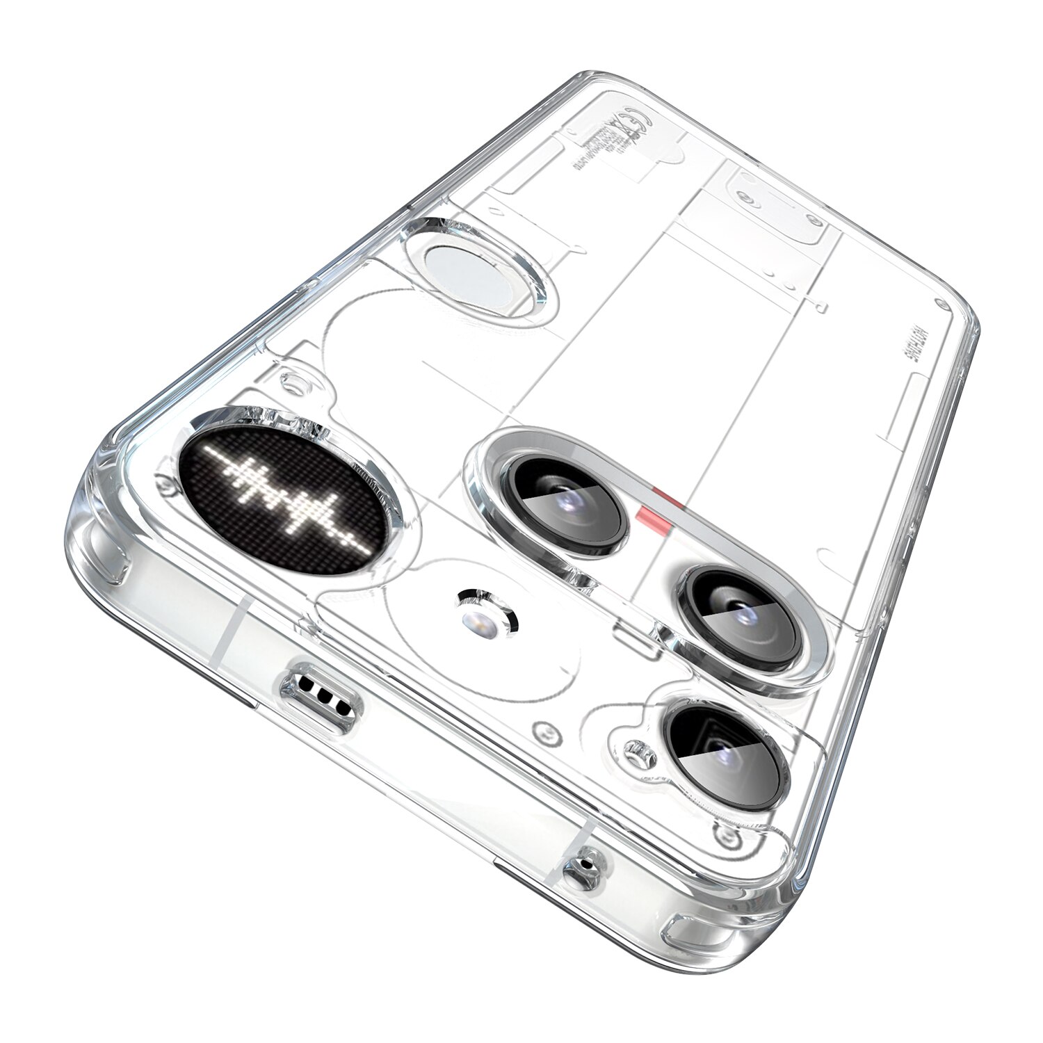 Cover ibride per Nothing Phone 3 Trasparente
