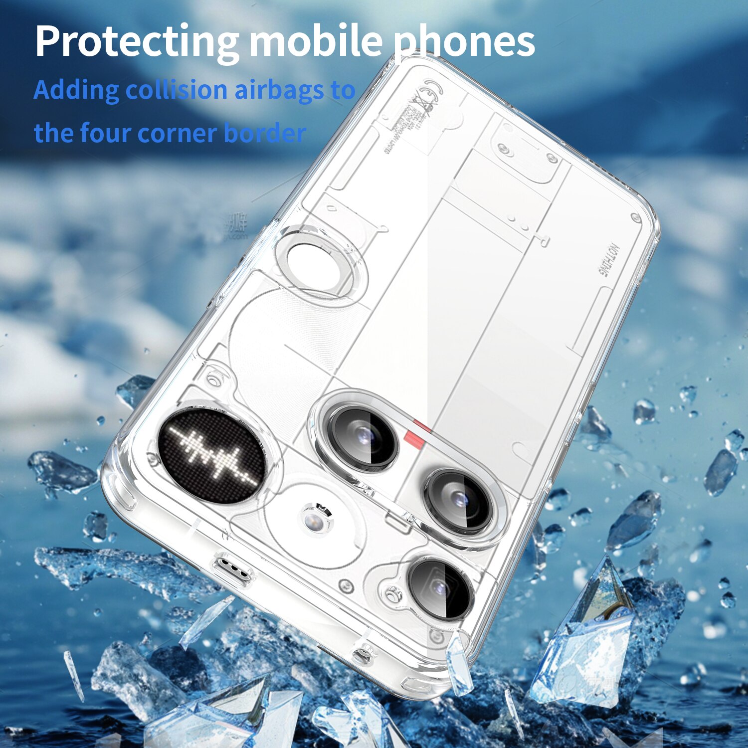 Cover ibride per Nothing Phone 3 Trasparente