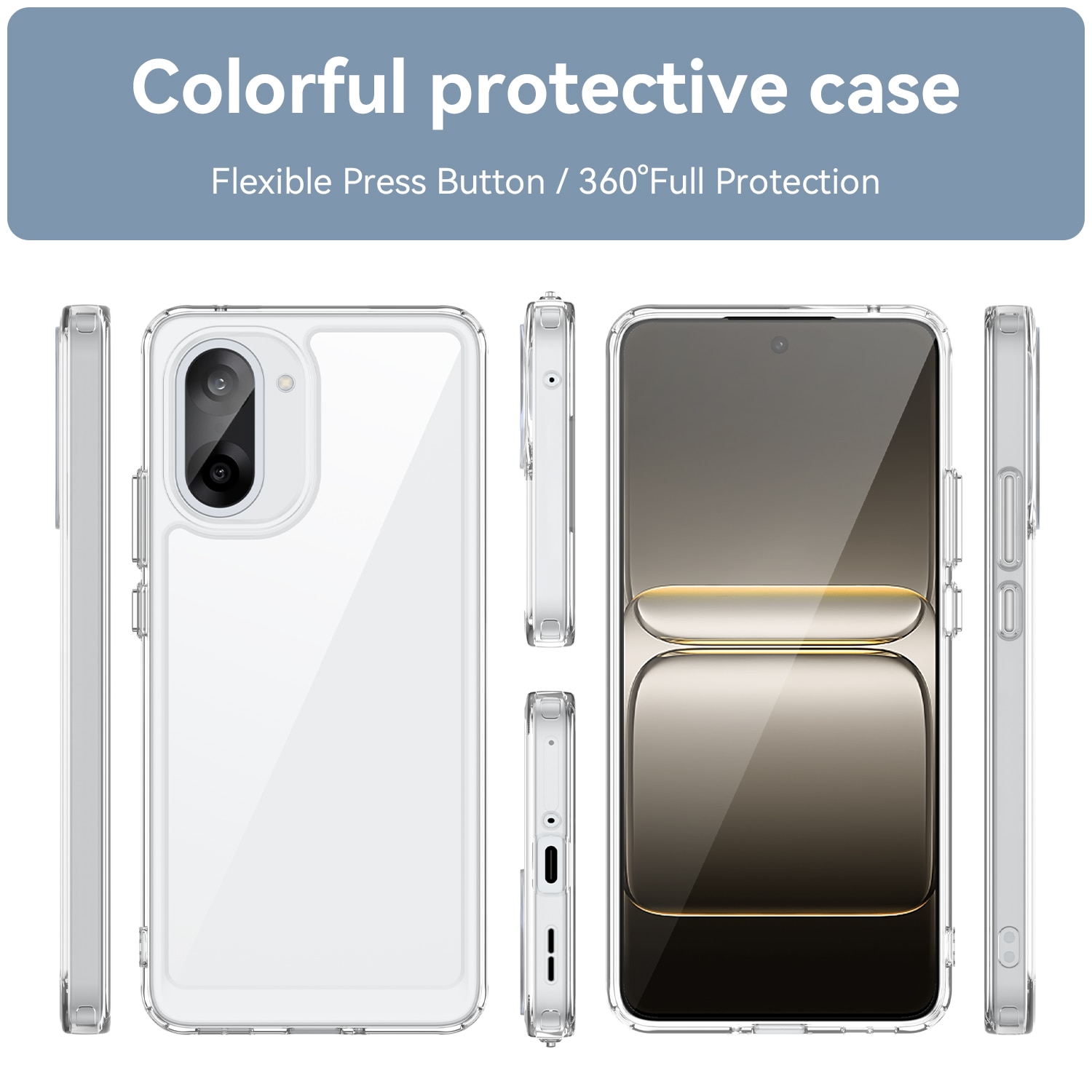 Cover ibride per  OnePlus Nord CE5 Trasparente