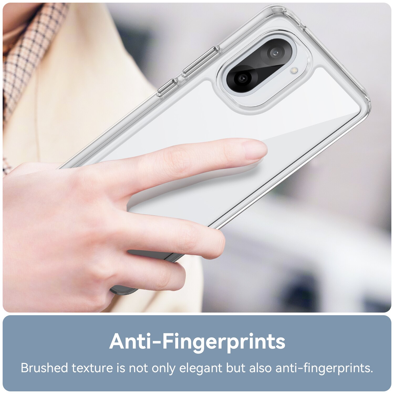 Cover ibride per  OnePlus Nord CE5 Trasparente