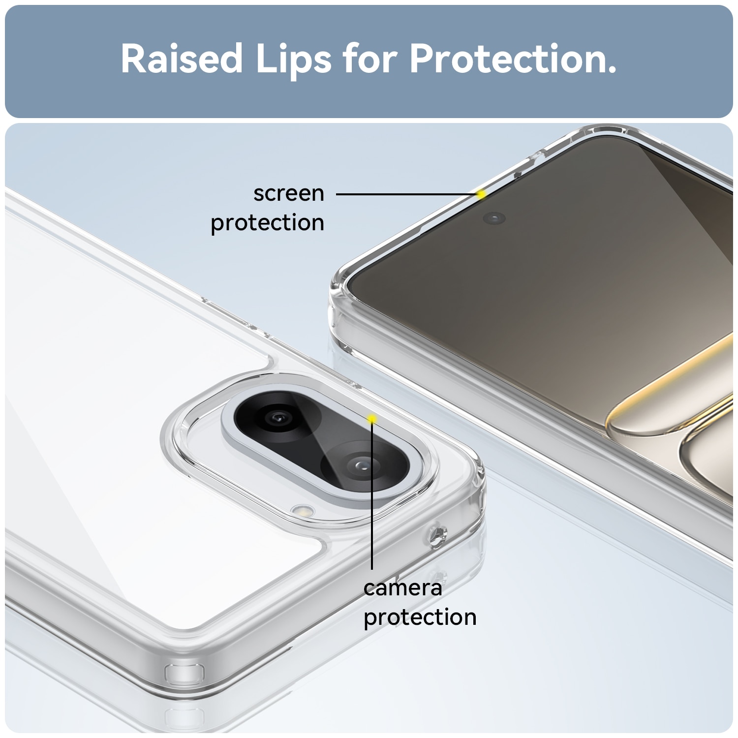 Cover ibride per  OnePlus Nord CE5 Trasparente