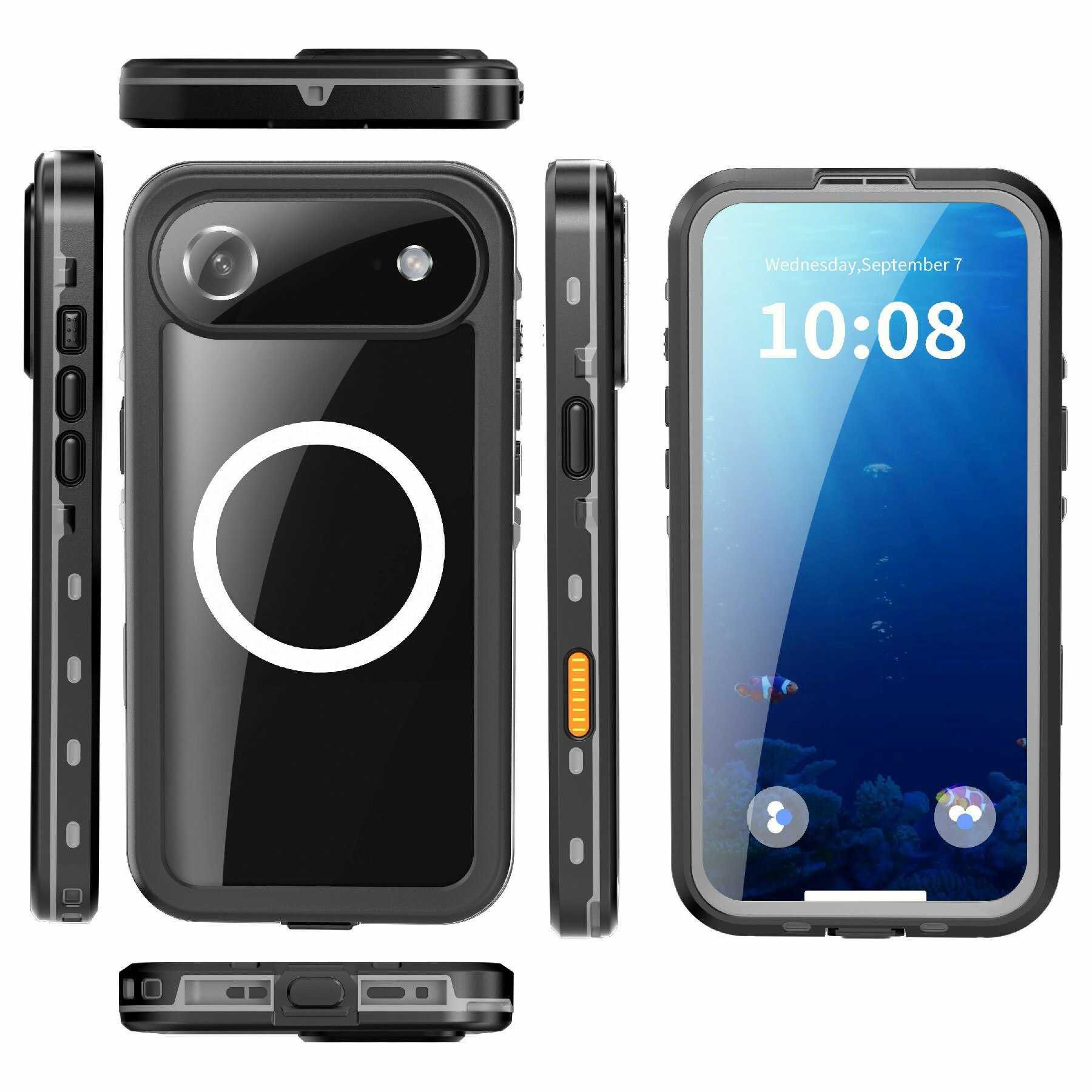 Cover ibrida impermeabile iPhone 17 Air trasparente