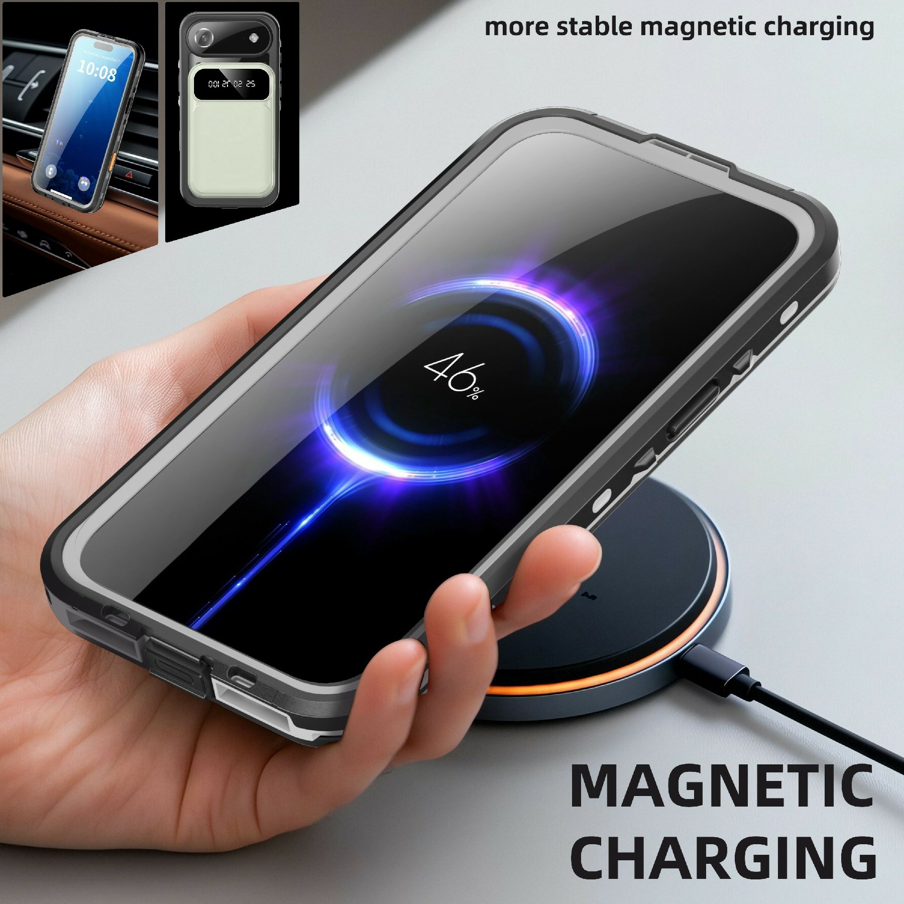 Cover ibrida impermeabile iPhone 17 Air trasparente