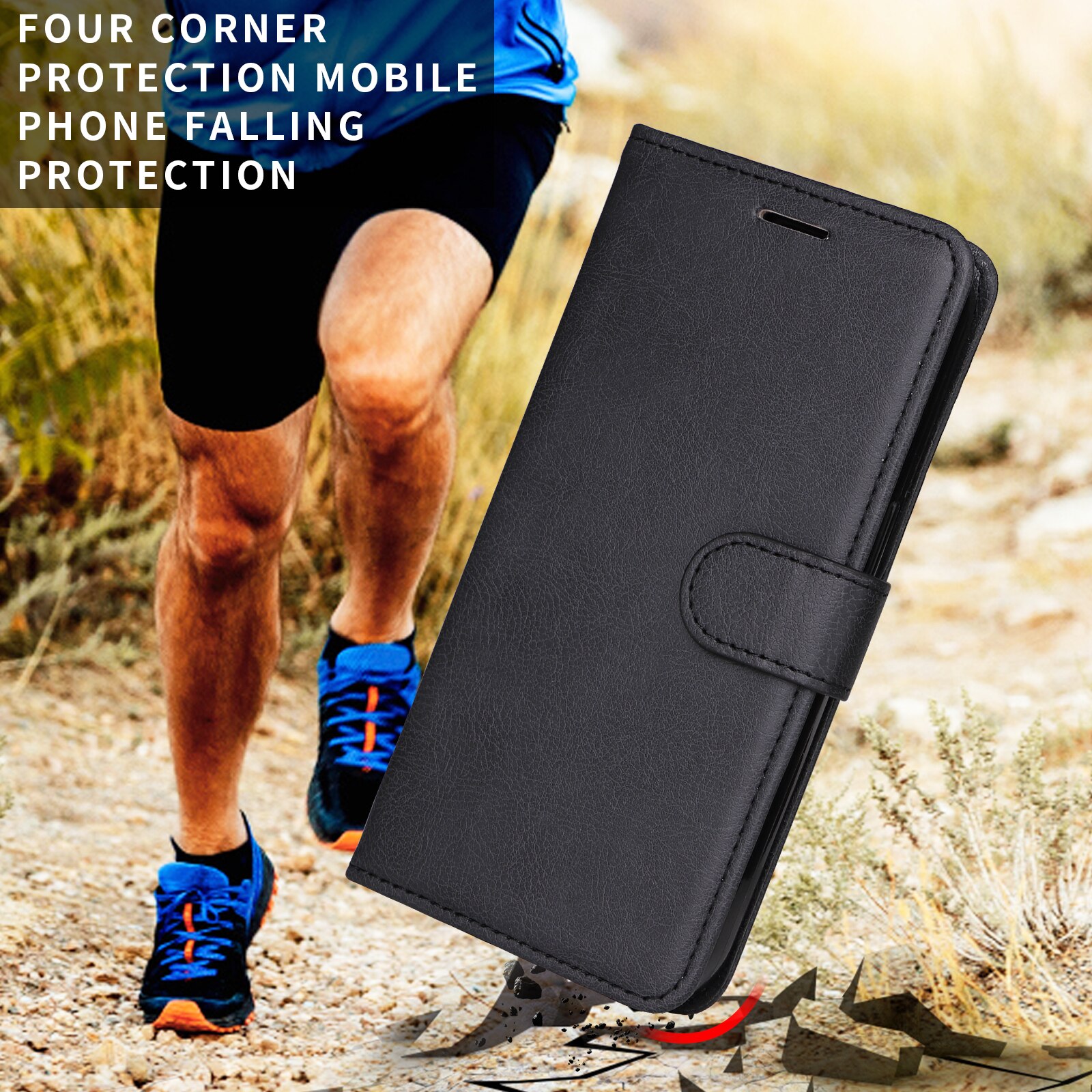 Custodie a portafoglio Xiaomi Redmi 15C nero