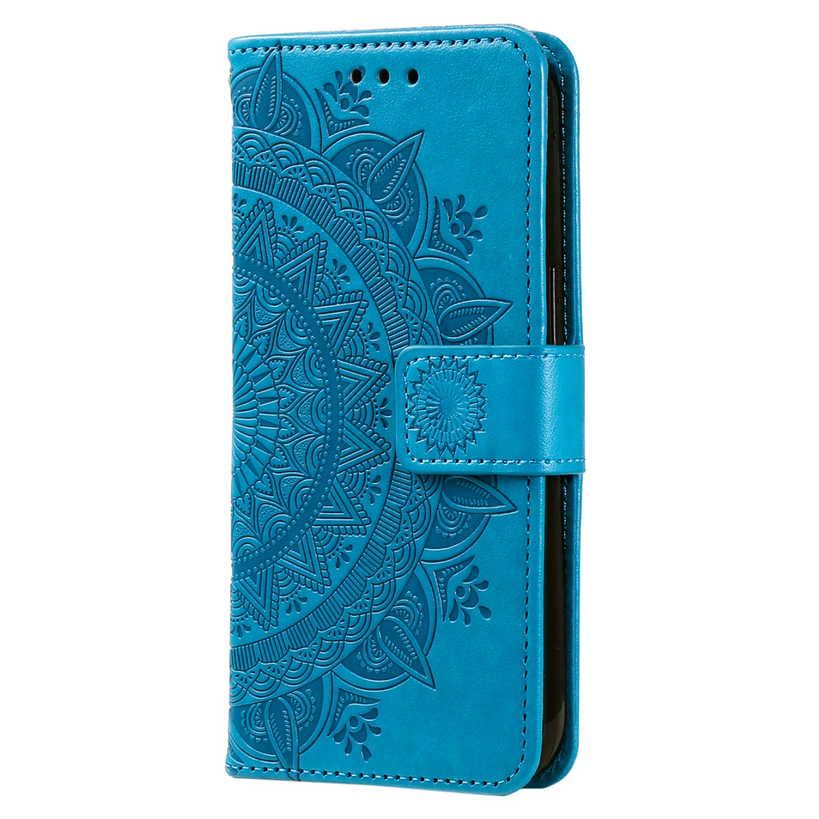 Custodia in pelle Mandala Xiaomi Redmi 15C Blu