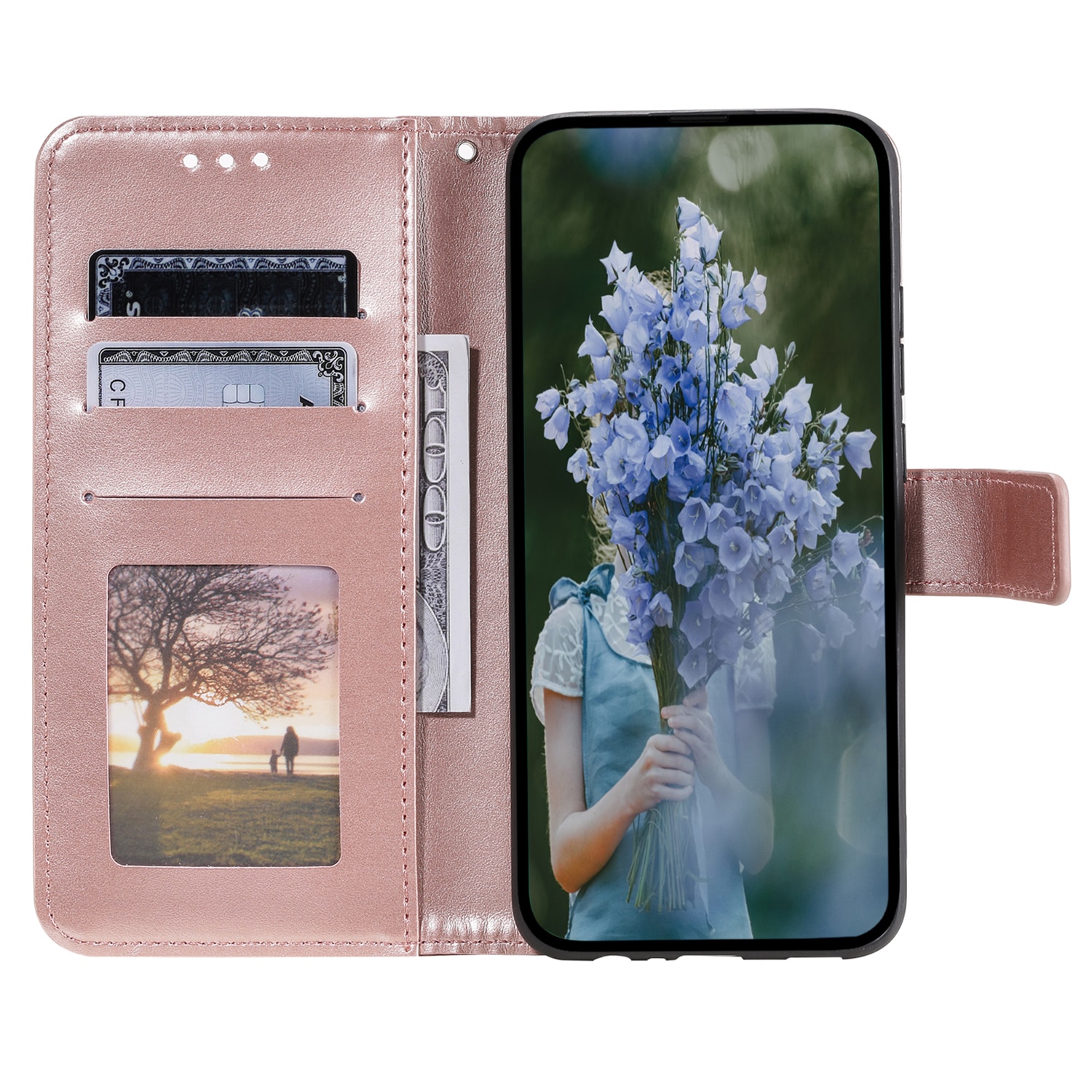 Custodia in pelle Mandala Xiaomi Redmi 15C Oro rosa
