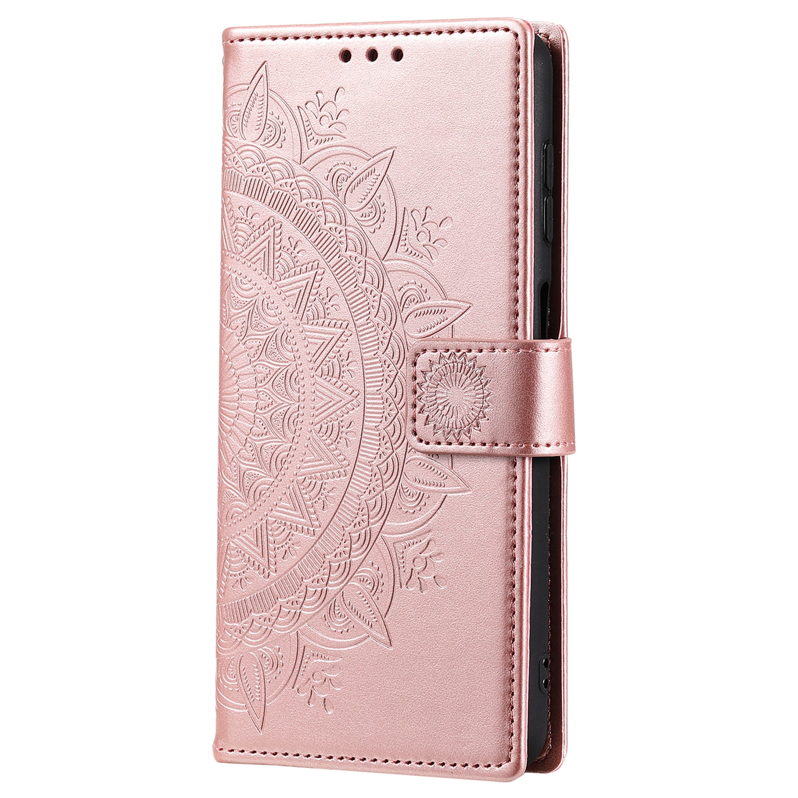 Custodia in pelle Mandala Xiaomi Redmi 15C Oro rosa