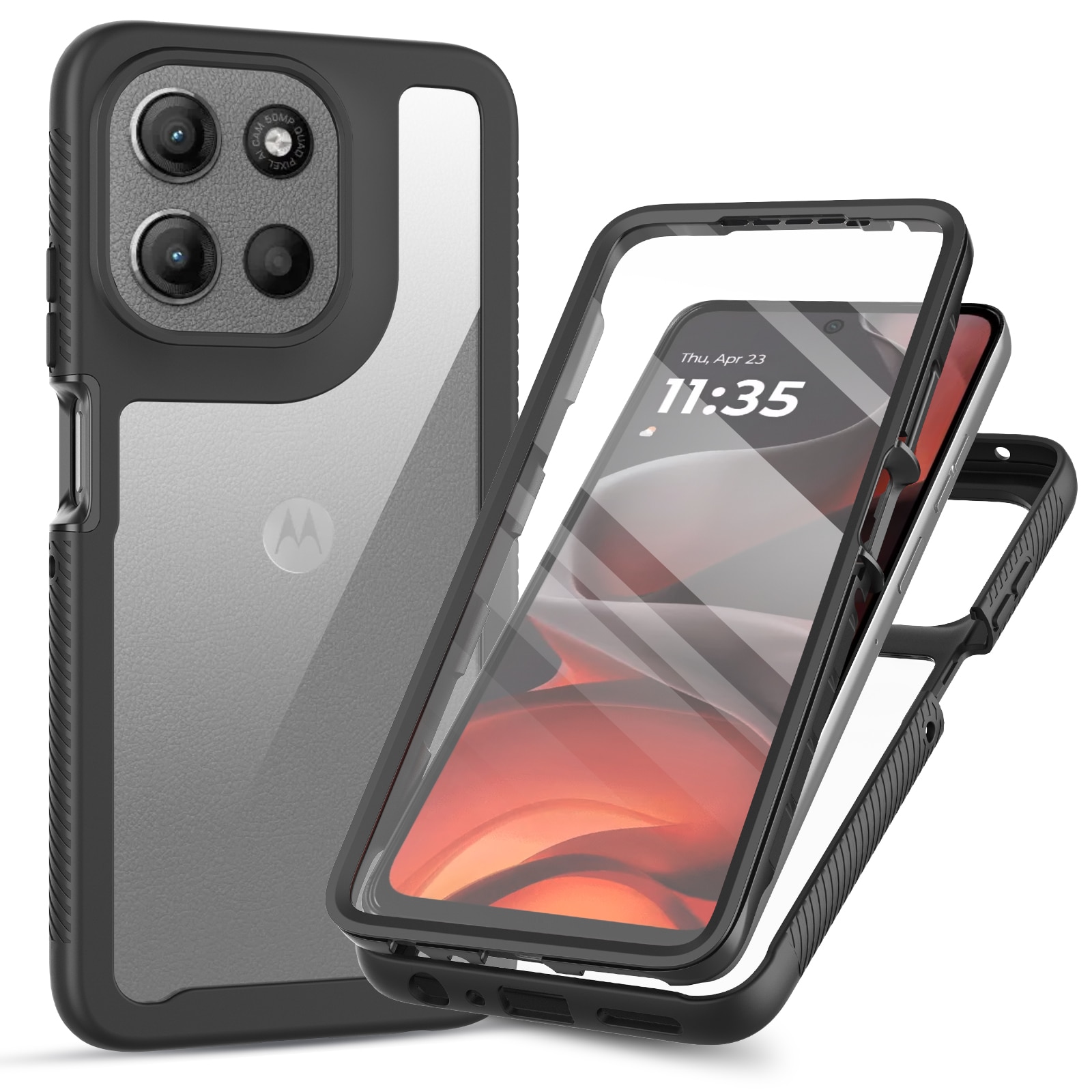 Cover Full Protection Motorola Moto G86 Nero