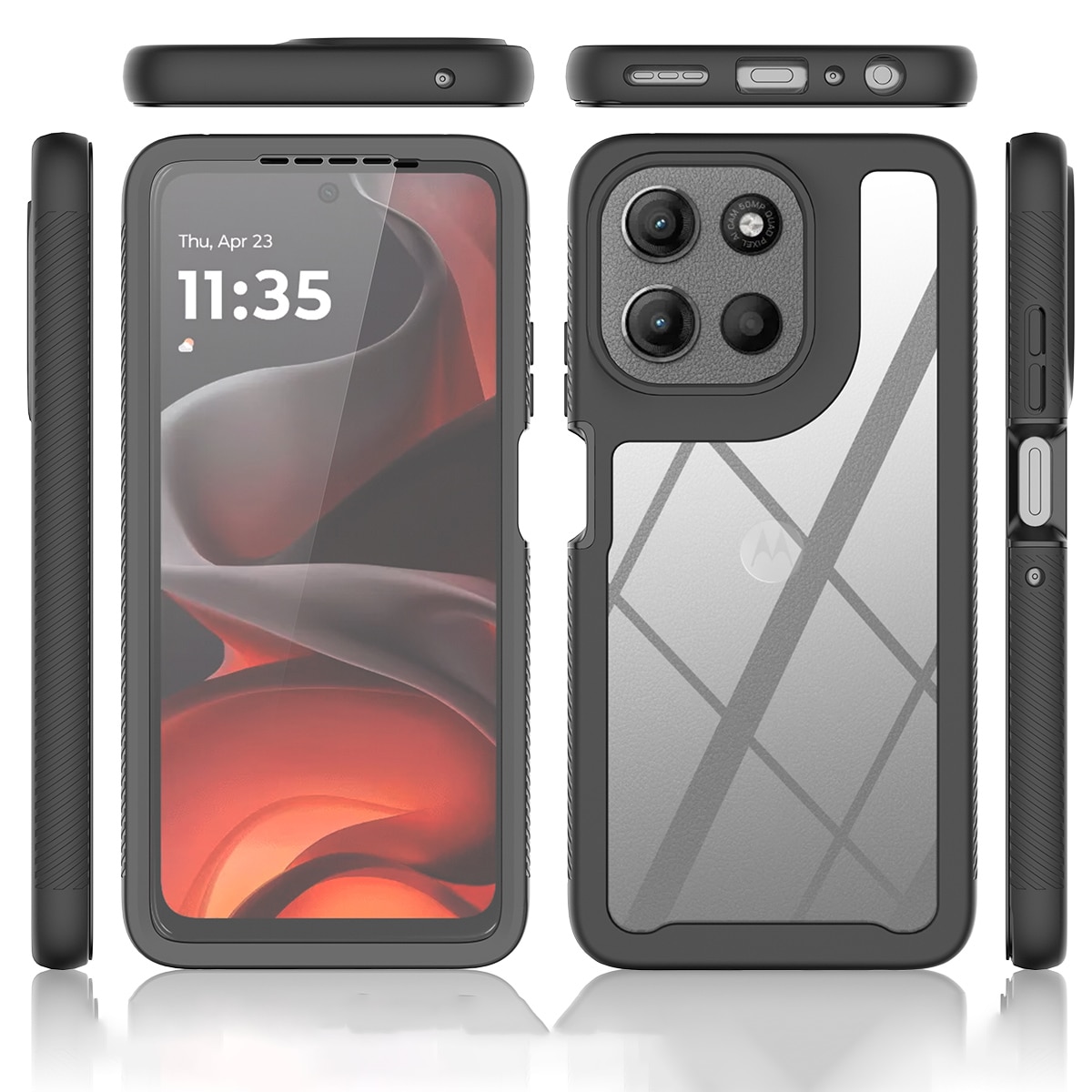 Cover Full Protection Motorola Moto G86 Nero