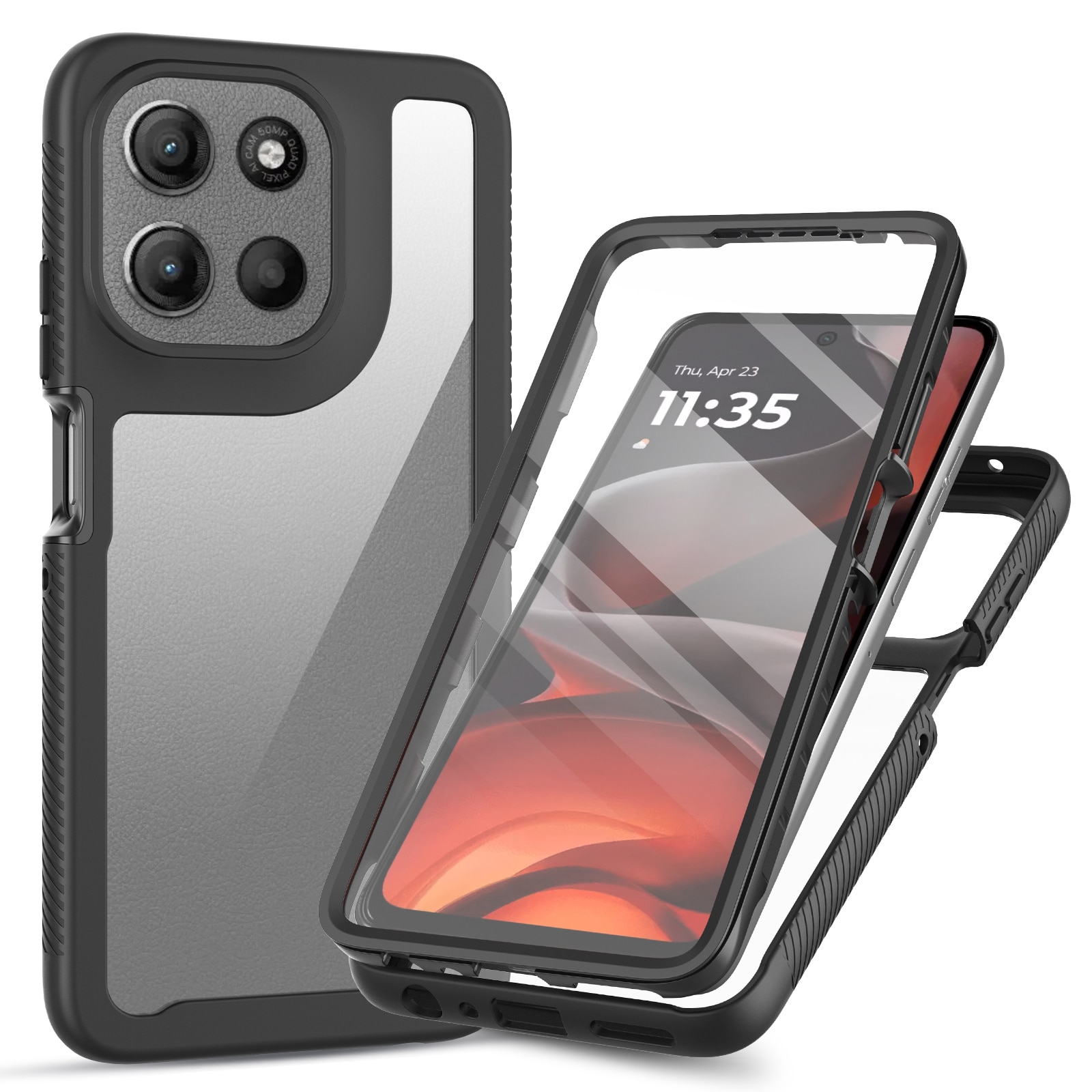 Cover Full Protection Motorola Moto G56 Nero