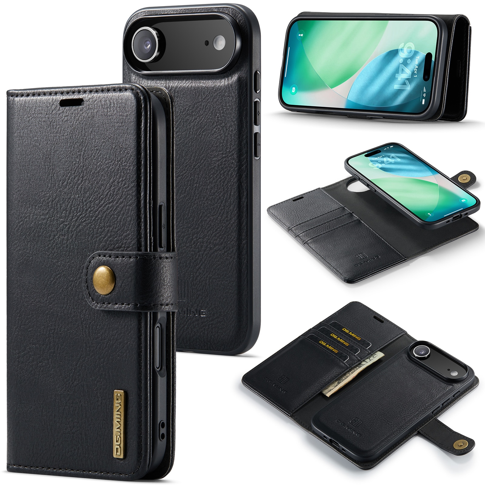 Cover portafoglio Magnet Wallet iPhone 17 Air Black