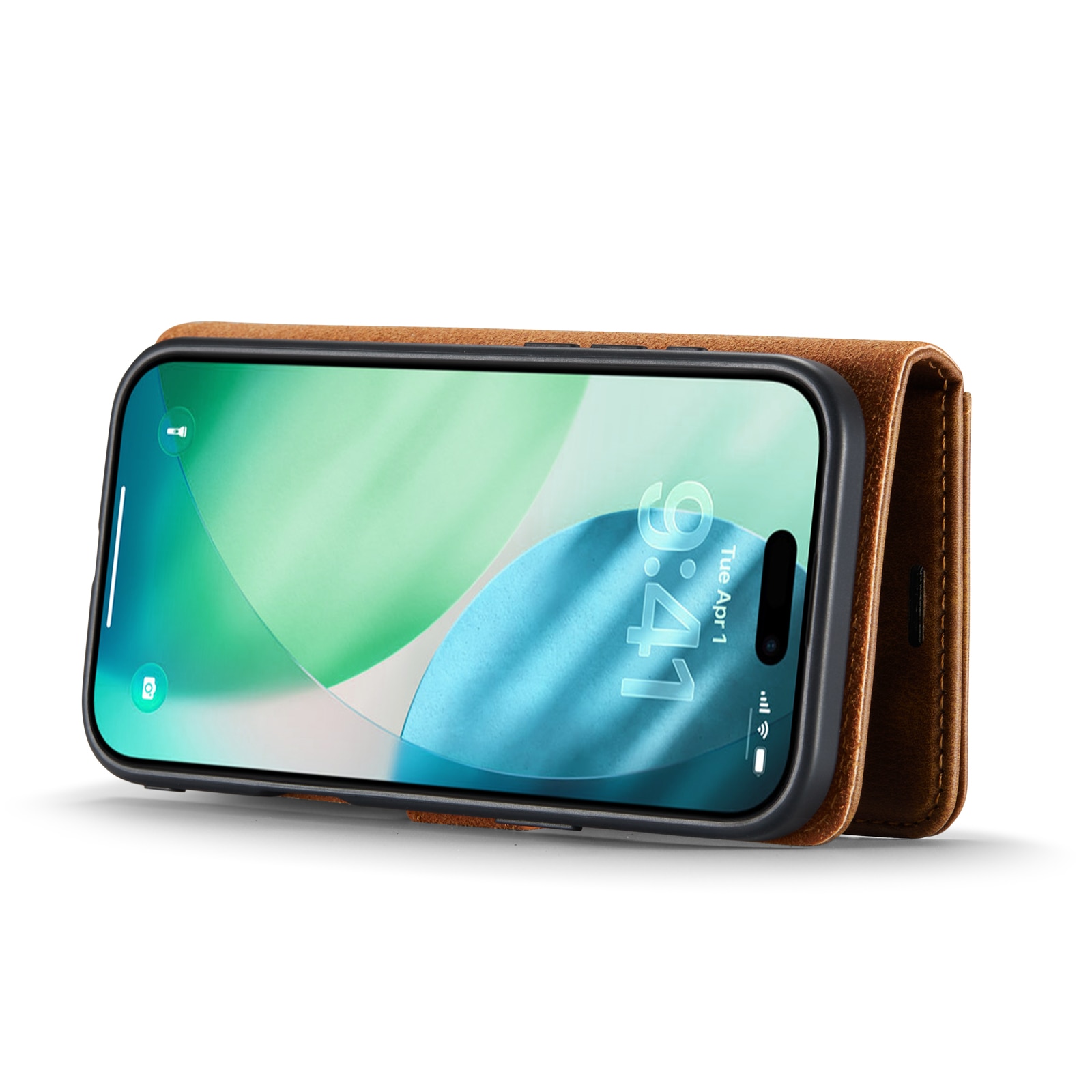Cover portafoglio Magnet Wallet iPhone 17 Air Cognac