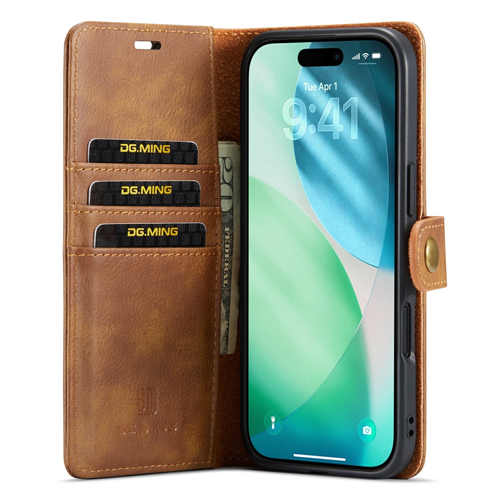 Cover portafoglio Magnet Wallet iPhone 17 Air Cognac